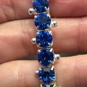Elegant Blue Gemstone Bracelet